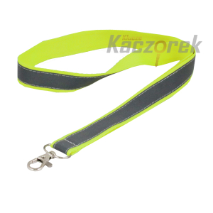 Smycz 141 - 20 mm - żółty neon z odblaskiem
